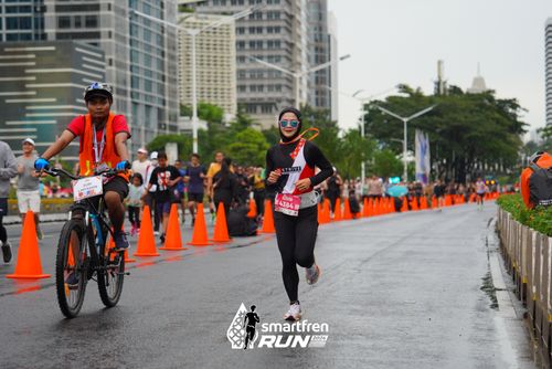 Race photo from Smartfren Run 2024