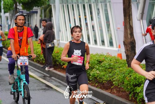 Race photo from Smartfren Run 2024