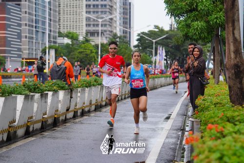 Race photo from Smartfren Run 2024