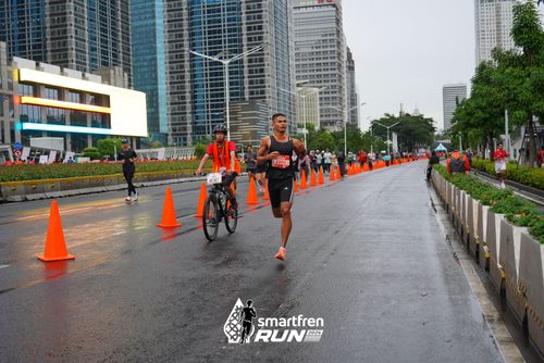 Race photo from Smartfren Run 2024
