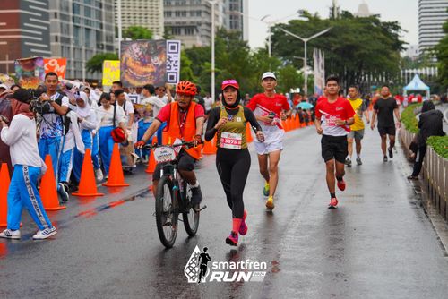 Race photo from Smartfren Run 2024