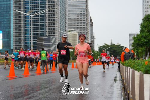 Race photo from Smartfren Run 2024