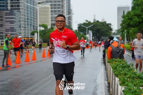 Race photo from Smartfren Run 2024