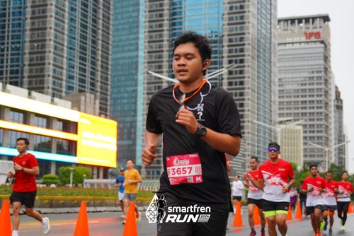 Race photo from Smartfren Run 2024