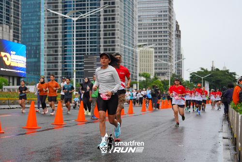 Race photo from Smartfren Run 2024