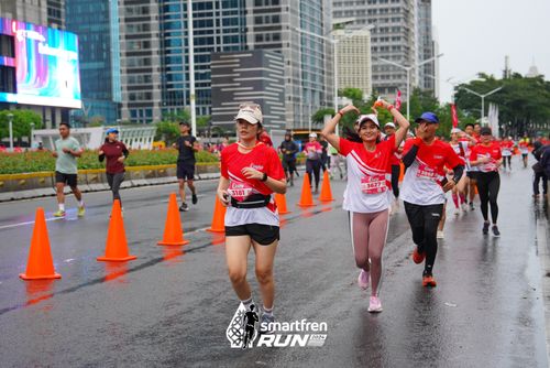 Race photo from Smartfren Run 2024