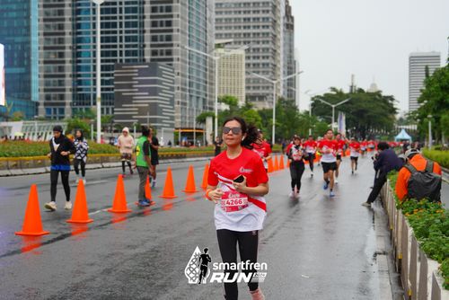 Race photo from Smartfren Run 2024