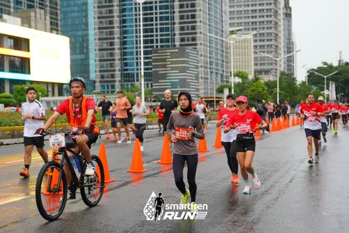 Race photo from Smartfren Run 2024
