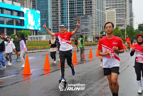 Race photo from Smartfren Run 2024