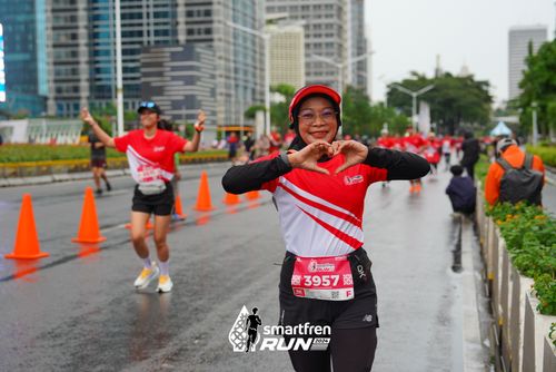 Race photo from Smartfren Run 2024
