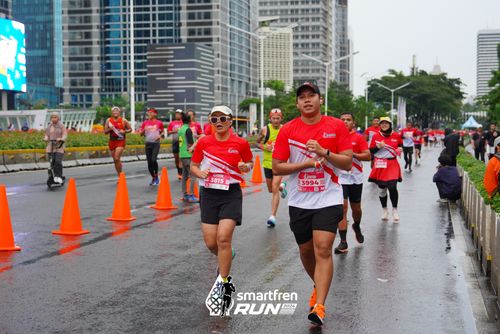 Race photo from Smartfren Run 2024