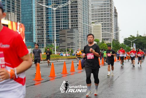 Race photo from Smartfren Run 2024