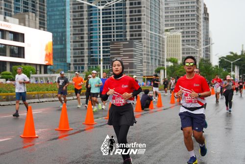 Race photo from Smartfren Run 2024