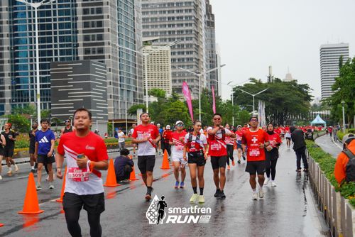 Race photo from Smartfren Run 2024