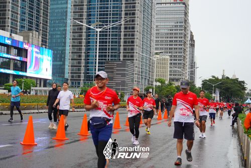 Race photo from Smartfren Run 2024