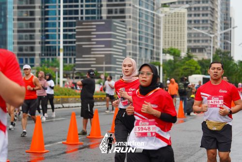 Race photo from Smartfren Run 2024