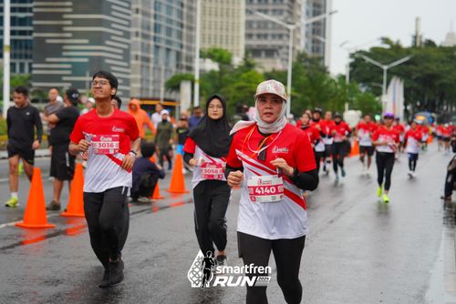 Race photo from Smartfren Run 2024