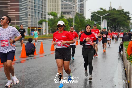 Race photo from Smartfren Run 2024