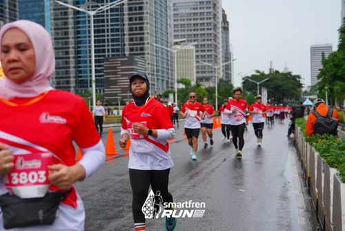 Race photo from Smartfren Run 2024