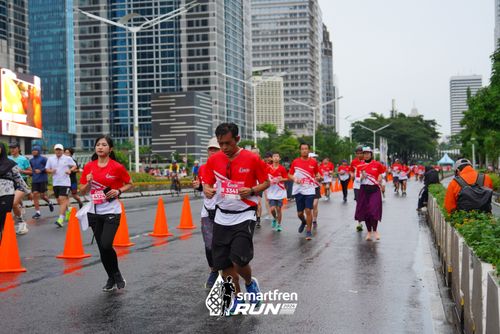 Race photo from Smartfren Run 2024