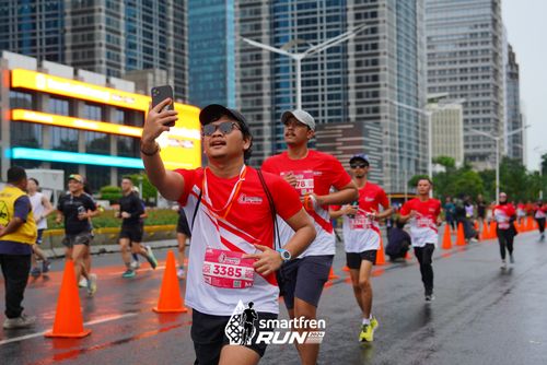 Race photo from Smartfren Run 2024