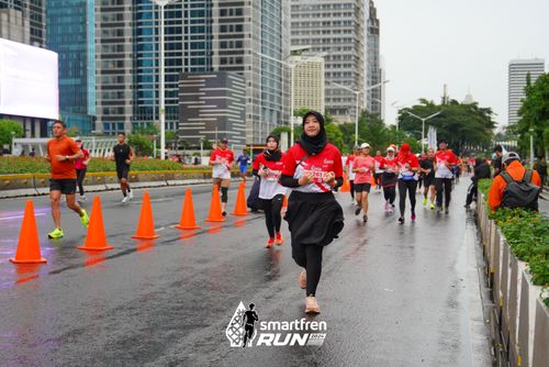 Race photo from Smartfren Run 2024