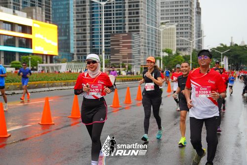 Race photo from Smartfren Run 2024