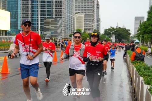 Race photo from Smartfren Run 2024