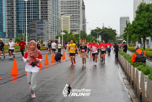 Race photo from Smartfren Run 2024