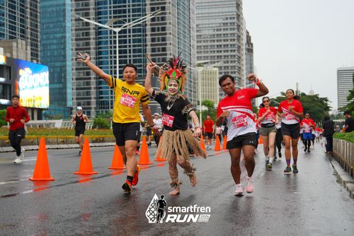 Race photo from Smartfren Run 2024