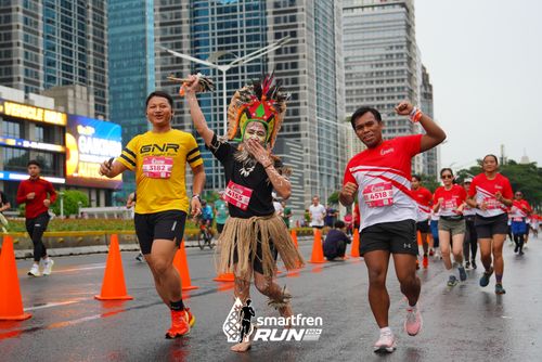 Race photo from Smartfren Run 2024