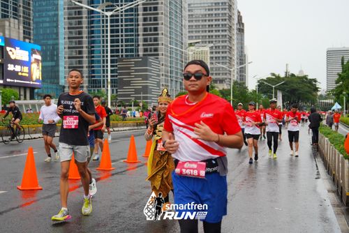 Race photo from Smartfren Run 2024