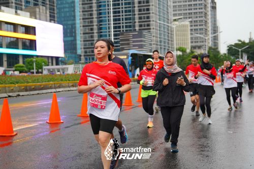 Race photo from Smartfren Run 2024