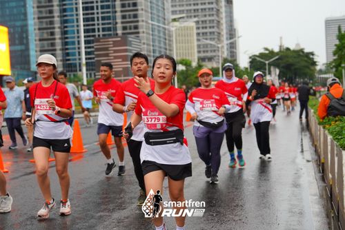 Race photo from Smartfren Run 2024