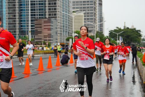 Race photo from Smartfren Run 2024