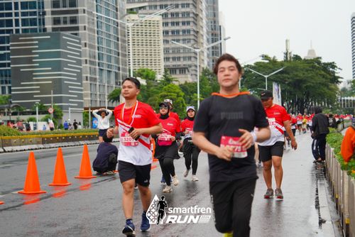 Race photo from Smartfren Run 2024