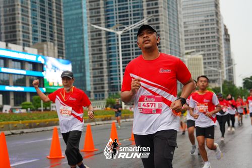 Race photo from Smartfren Run 2024