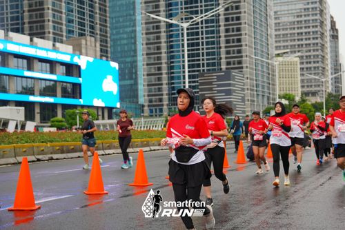 Race photo from Smartfren Run 2024