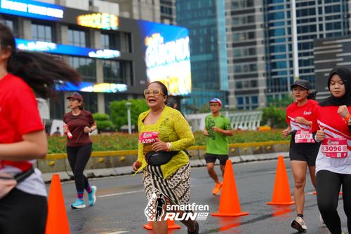 Race photo from Smartfren Run 2024