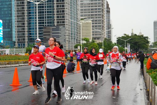 Race photo from Smartfren Run 2024