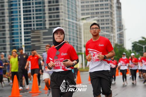 Race photo from Smartfren Run 2024