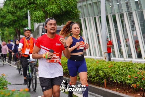 Race photo from Smartfren Run 2024