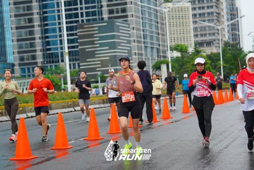 Race photo from Smartfren Run 2024