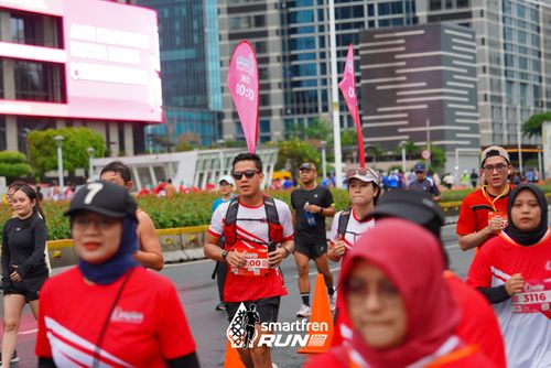 Race photo from Smartfren Run 2024