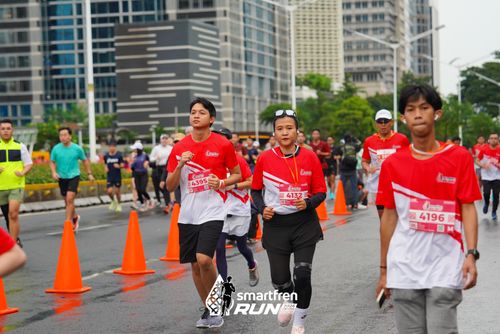 Race photo from Smartfren Run 2024
