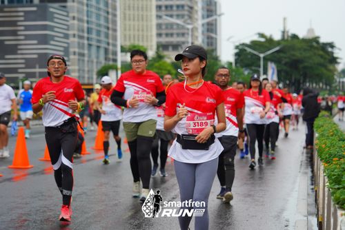 Race photo from Smartfren Run 2024