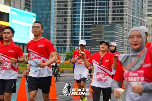 Race photo from Smartfren Run 2024