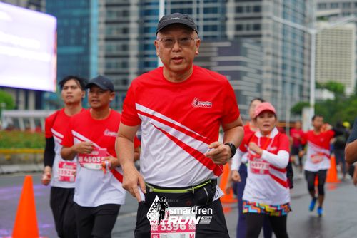Race photo from Smartfren Run 2024