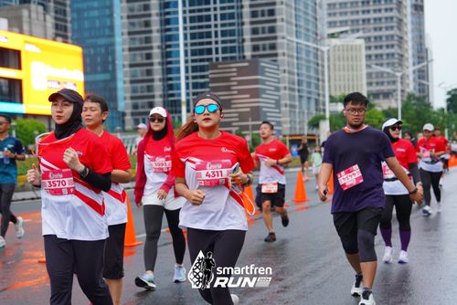 Race photo from Smartfren Run 2024