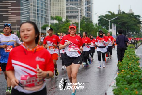 Race photo from Smartfren Run 2024